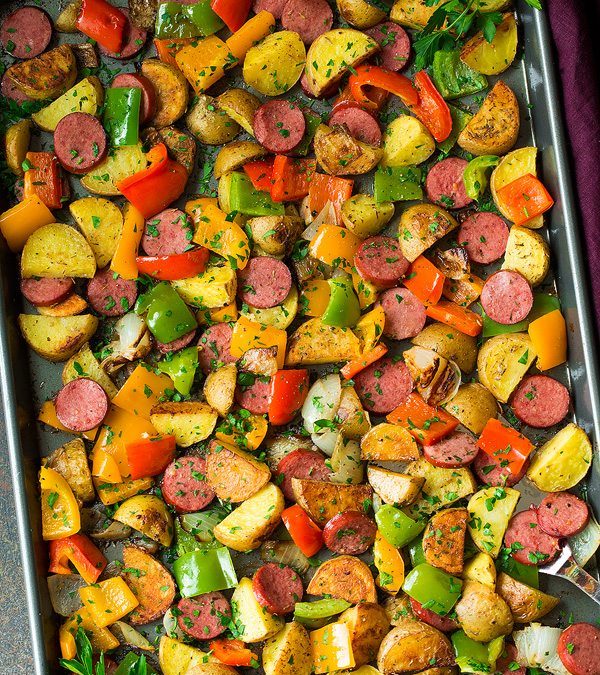 Breakfast Potatoes and Turkey Sausage
